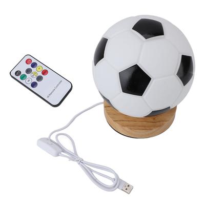 Soccer 3D Lamp Night Light with Remote Control Timer Soft Lighting Dazzling Proof Soccer Ball Desk