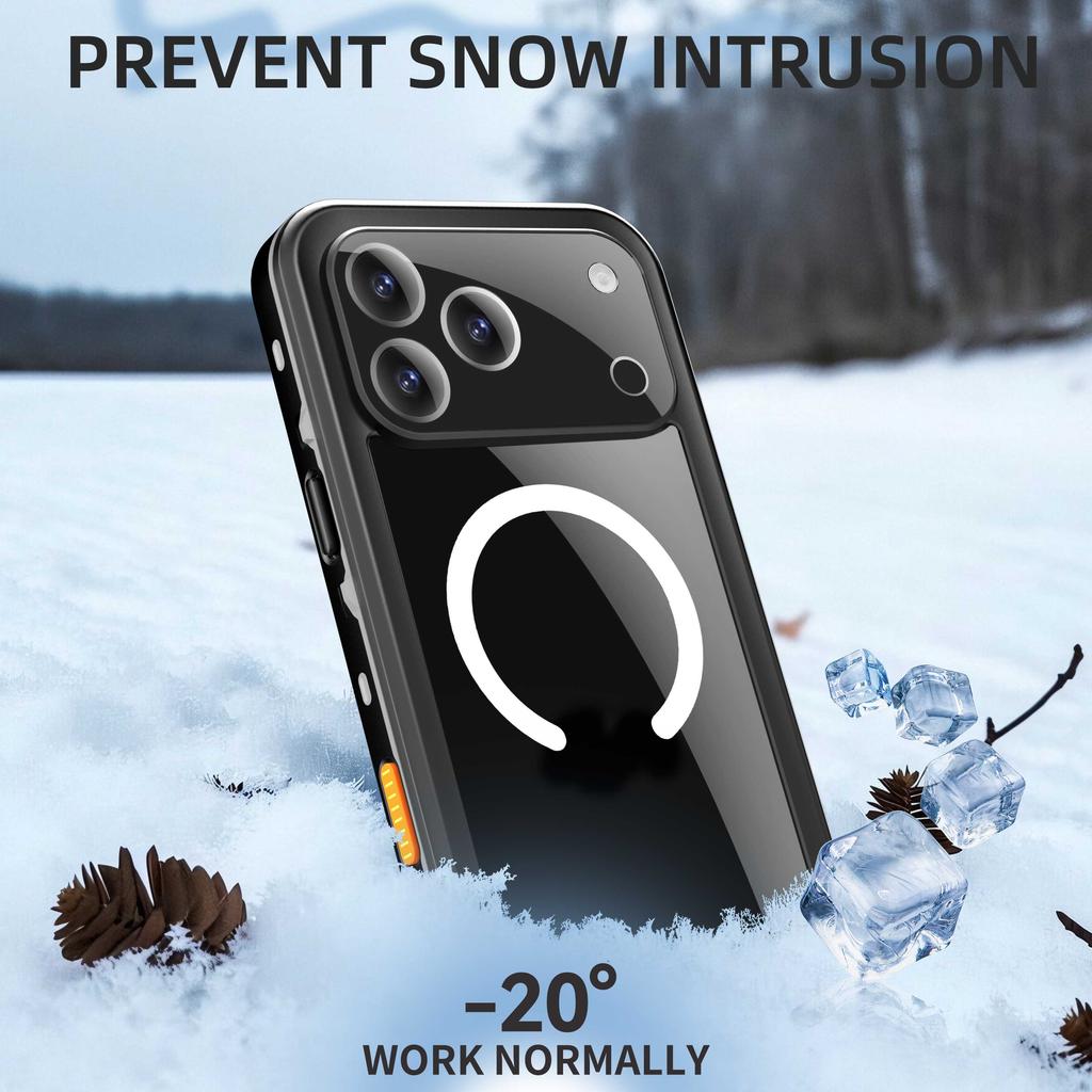 Shellbox-hot Sale Magnetic Shockproof Dustproof IP68 Professional Waterproof Phone Case for Iphone 17Promax/17Air/16Promax/16