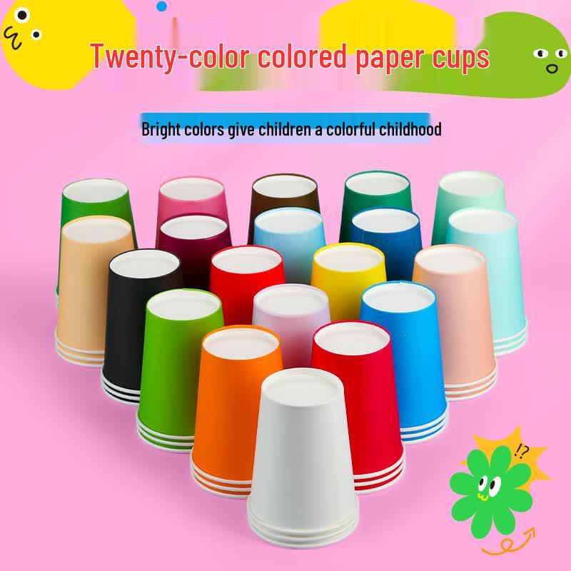 Surada DIY Colored Craft Paper Cups