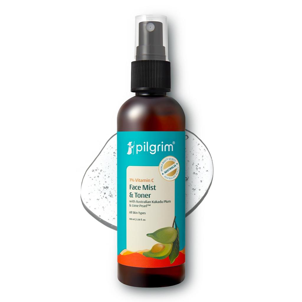 Pilgrim 1% Vitamin C Toner, 100ml Each (Pack of 2)