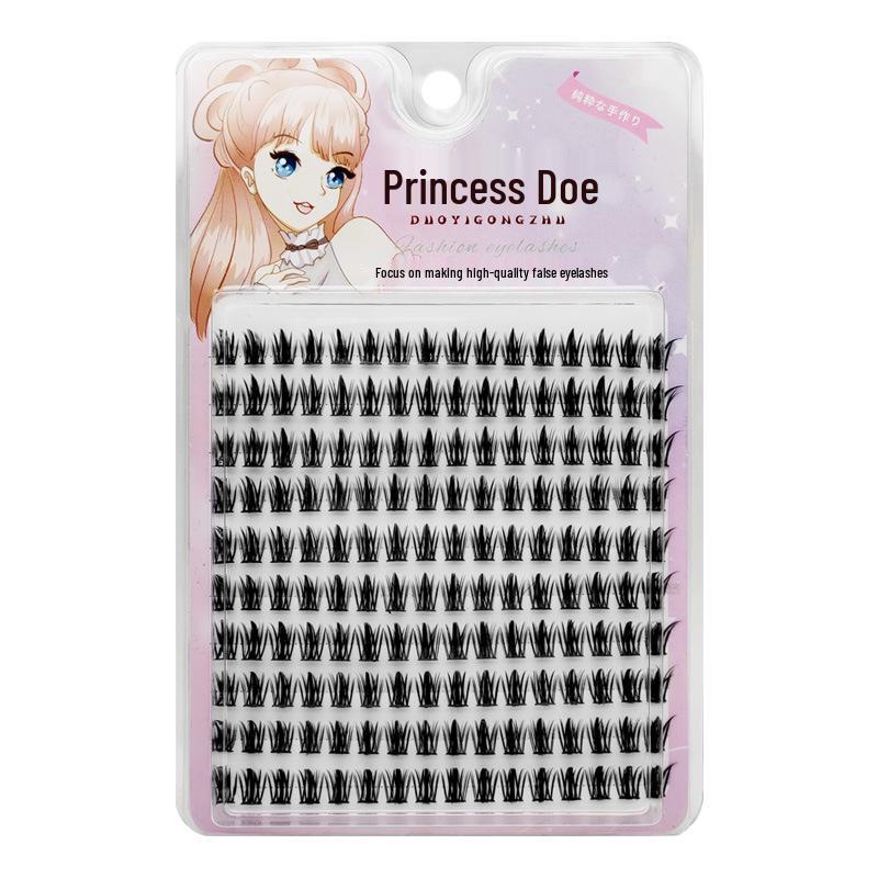 Wheat Ear False Eyelashes: 10 Rows of Photogenic, Natural-Looking, Thick, Comic-Style Segmented Lashes