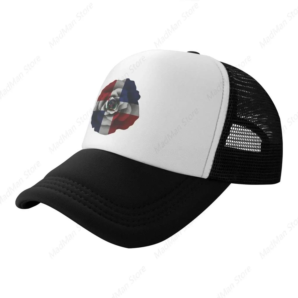 Puerto Rico Flag Lion Baseball Cap Trucker Hat for Unisex and Women Adjustable Outdoor Mesh Hat Black