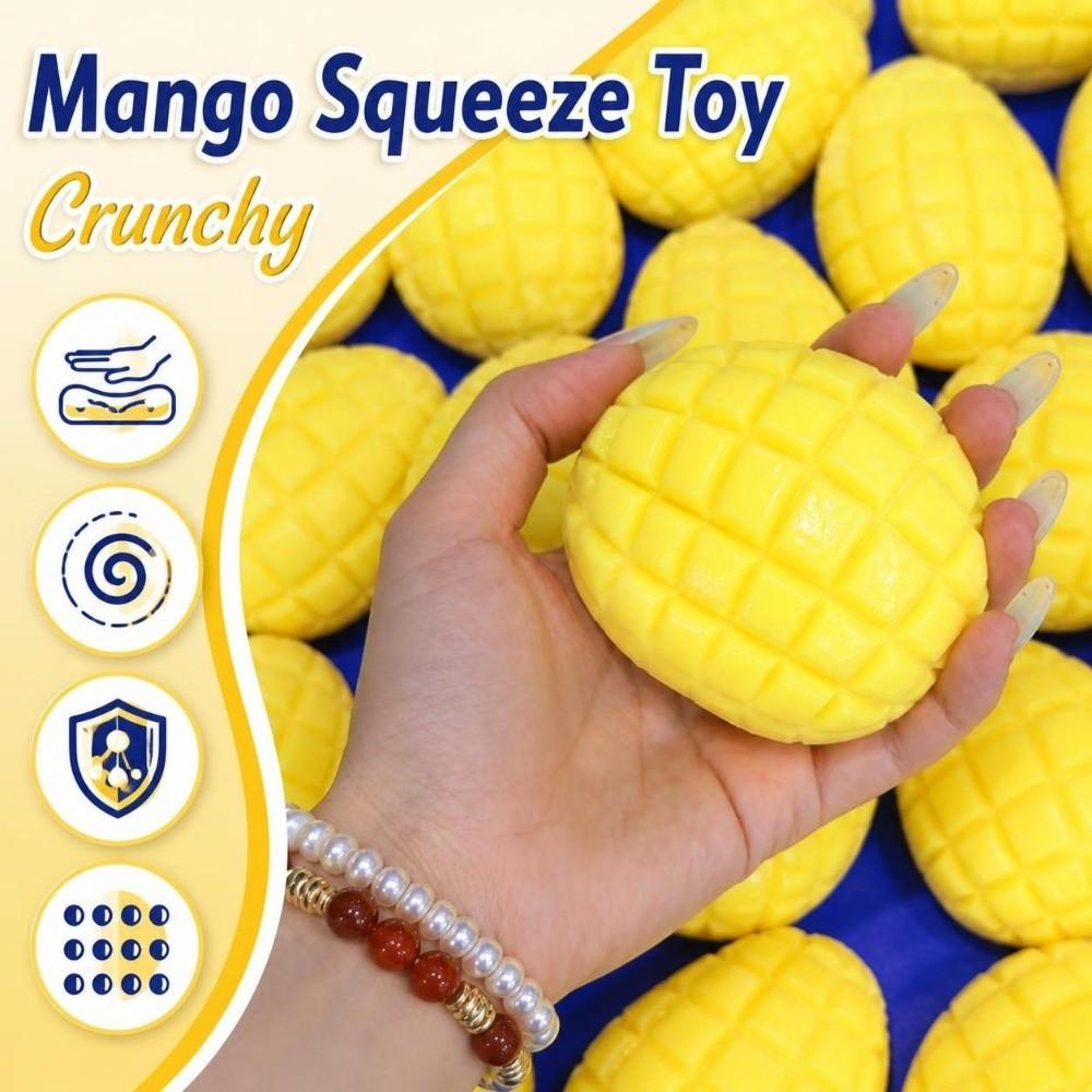 Knuspriges Knisterndes Mango Squishy Spielzeug Soundeffekte Realistische Früchte Quetschen Büro Schreibtisch Spielzeug