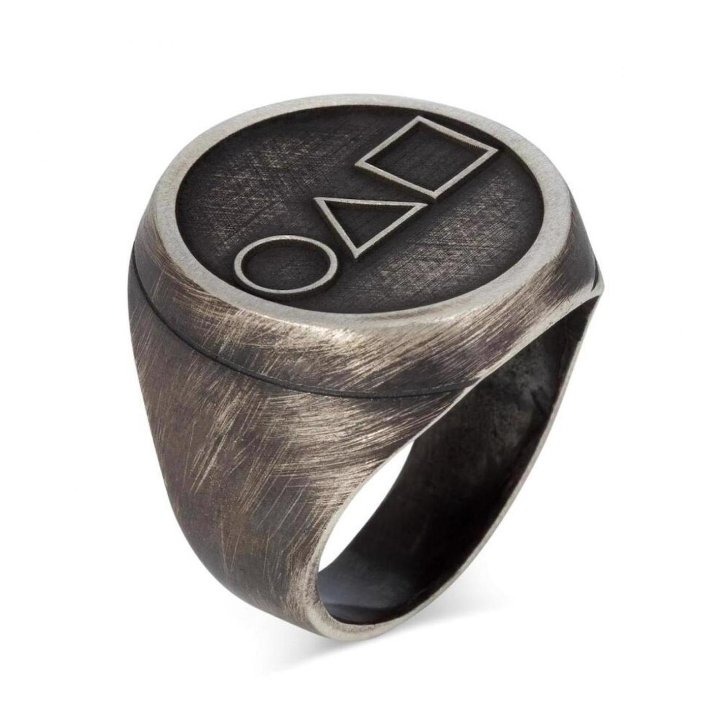 

Squid Game Ring 925 Sterling Silver Men s Tumbled Model