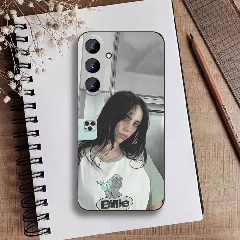 S-Singer B-Billie Eilish  Phone Case For Samsung Galaxy A73,A72,A71,A70,A52,A51 Others Soft Black Cover