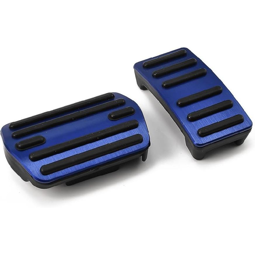 Car Aluminum Pedal Covers Non-Slip Foot Pedals Pads Brake Accelerator Pedal Covers Auto No Drilling Car Interior Accessories Replacement for Maverick