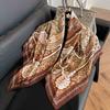 Square scarf 91CM large square scarf imitation silk satin scarf temperament women's shawl scarf headscarf windproof silk scarf thin
