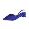 Baotou sandals women's 2025 new summer simple pointed square heel sandals women's high heel strap fashion women's single shoes