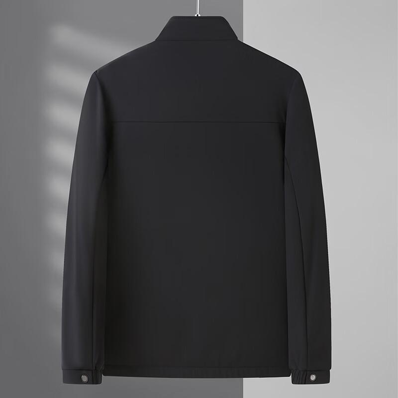 Men's Plus Size Spring Autumn Stand Collar Jacket