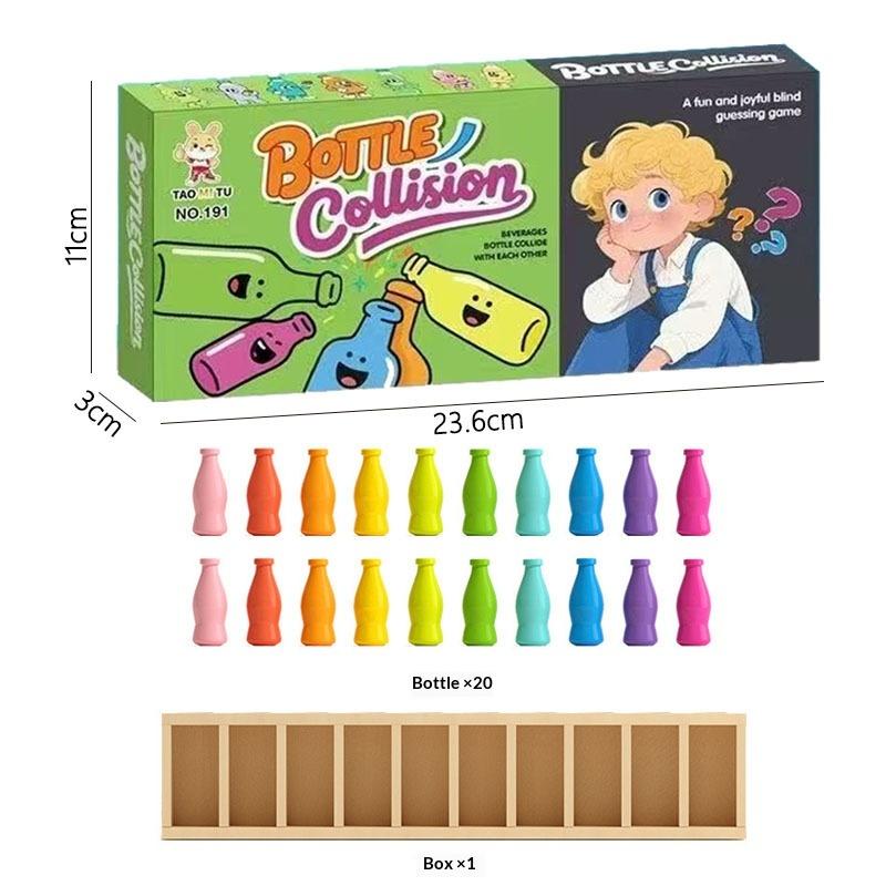 1Set Guess The Bottle Game Puzzle Colorful Classification Toy For Kids Memory Training Games Parent-child Interaction Board Game