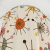 Mid Century Modern Shower Curtain - Retro Geometric, 50s MCM, Lime, Cream, Green, Mustard & Rust, Colorful Bath Decor
