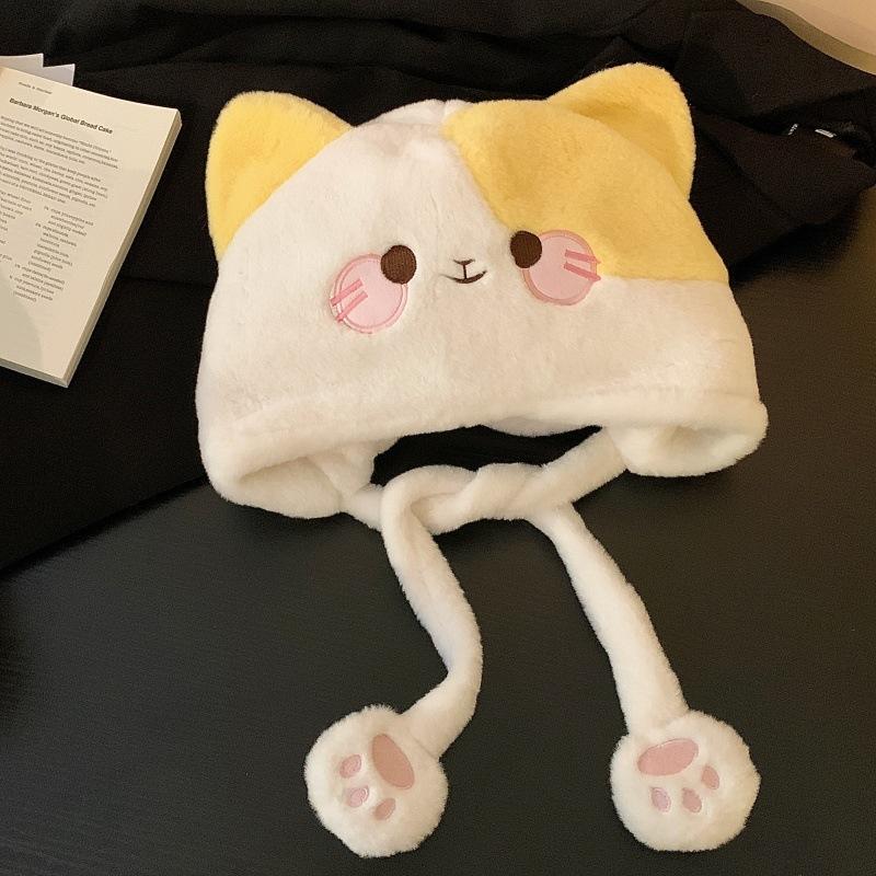 Cartoon Winter Cute Hat For Women Cozy Ear Covering Warmth With Fashionable Look