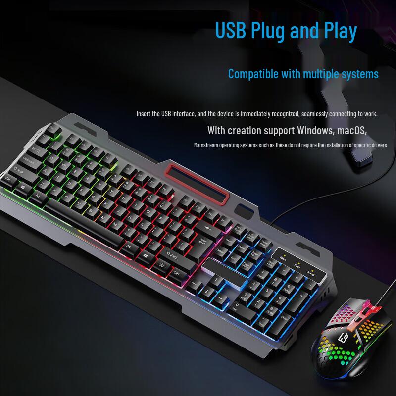 LINGSHE Gaming Keyboard and Mouse Set