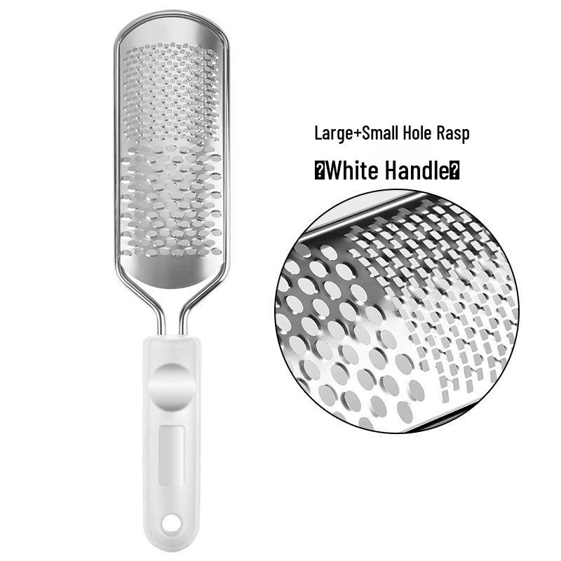 Stainless Steel Foot Exfoliation Tool - File, Brush, Grinder, Stone, and Scrubber Combo.