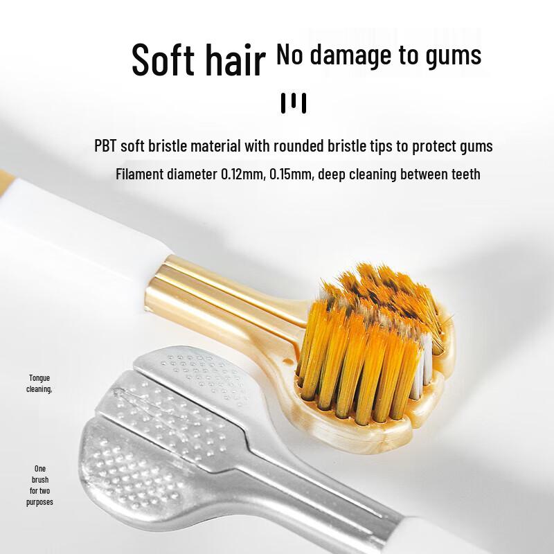 Dr. Dental 360° Three-Sided Soft Bristle Toothbrush (2-Pack)