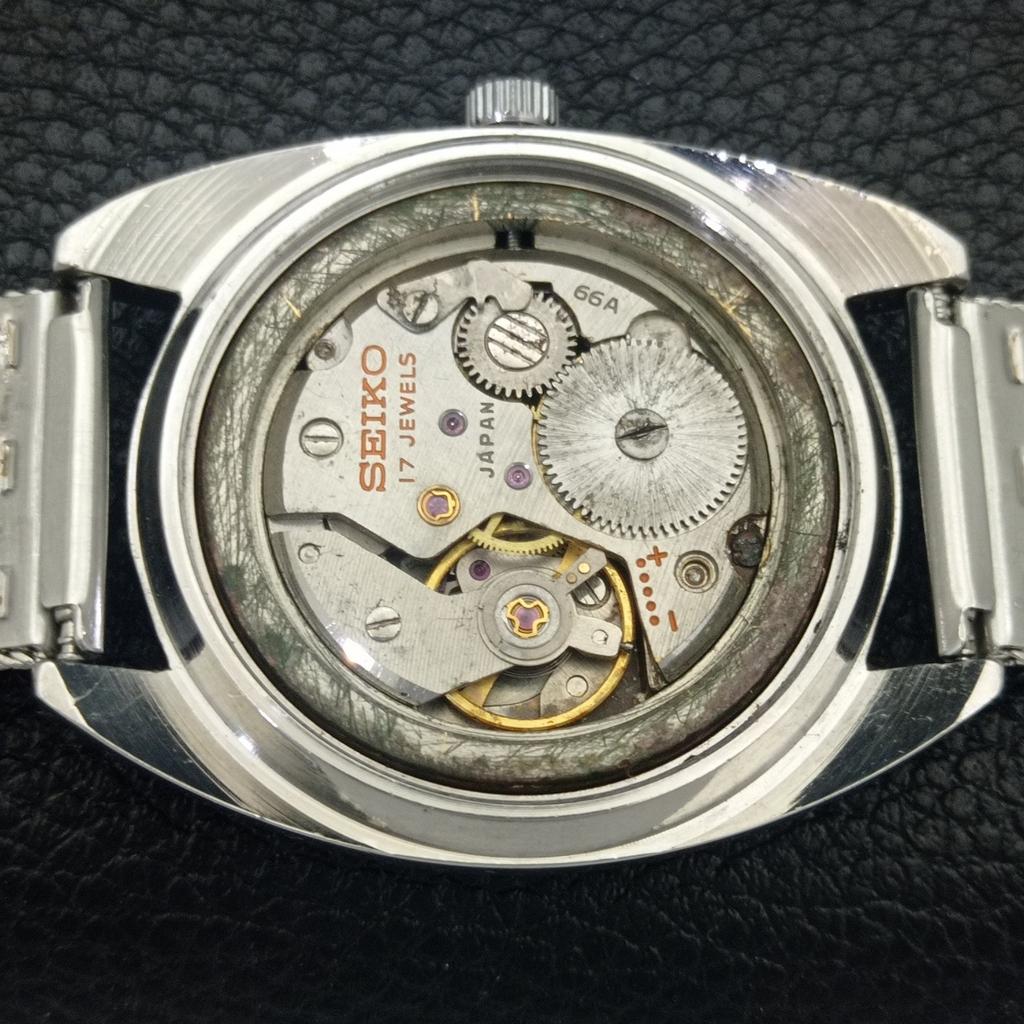 SEIKO HAND-WINDING 66A JAPAN MENS VINTAGE ORIGINAL DIAL WATCH a703925-1 R213g-a703925