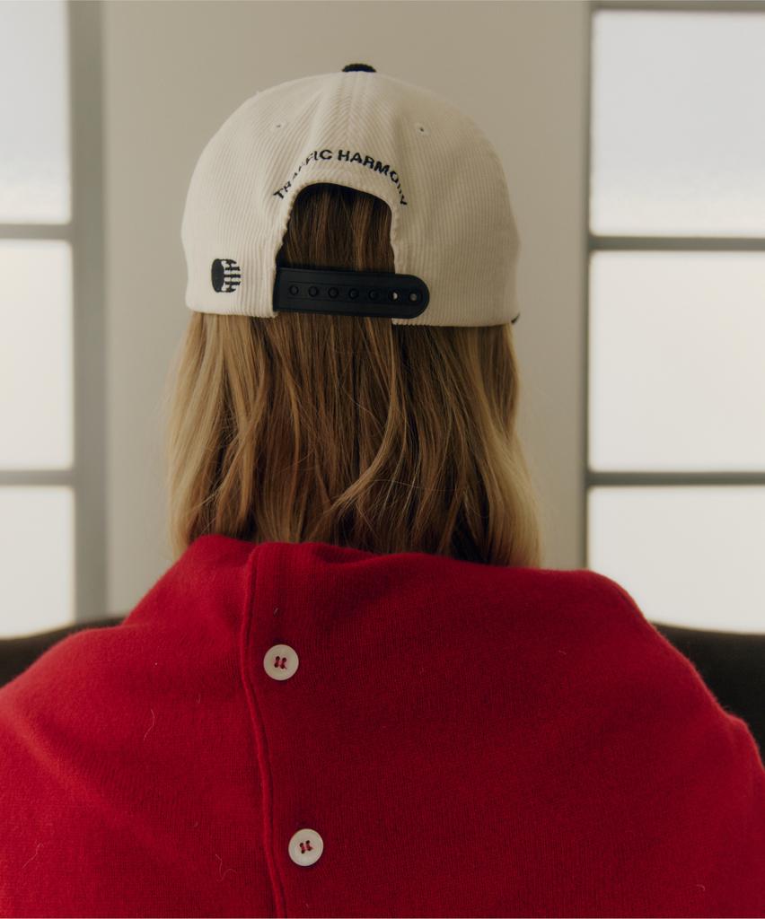 Teulaepighamoni Corduroy Round Logo Deep-Fit 5-Panel Cap_Black