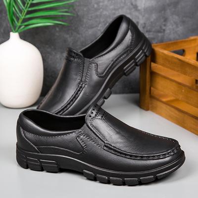 Large Size Lazy Shoes, Kitchen Anti Slip Shoes, Black Soled Leather Shoes, Oil Resistant Chef Shoes, Casual and Wear-resistant EVA