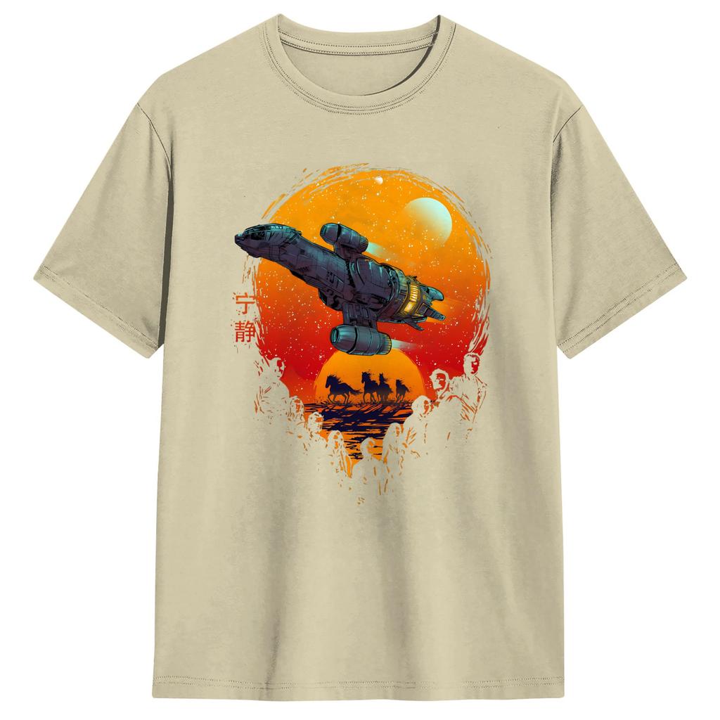 Firefly Serenity Cant Take The Sky From Me Unisexs T Shirts  Novelty Tees Short Sleeve Round Collar TShirts Pure Cotton Clothes