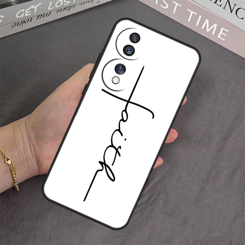 Christian Symbol Case For Honor X8b X9b X8 X9 X6a X7a X8a X9a Cover For Honor Magic 6 5 Pro 50 70 90 Lite