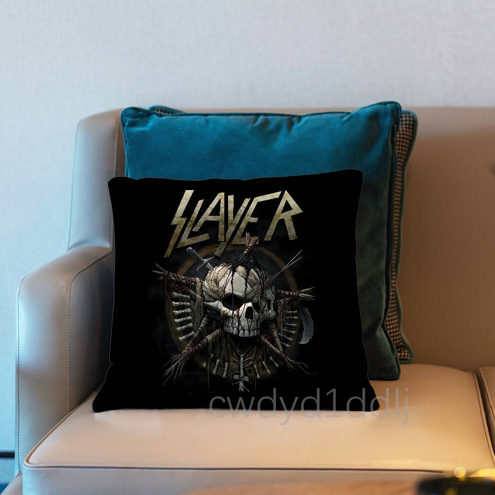 SSlayer Heavy Metal Razors Edge Pillow Case Short Plush Sofa Decorative Gift Home Doublesided Printing Cushio