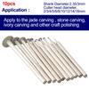 Woodwork Grinding Heads Tool T-style 10pcs Carborundum
