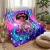 Music Butterfly Fantasy Theme Blanket Lightweight Warm Flannel Blanket Decorative Throw Blanket for Home Decoration