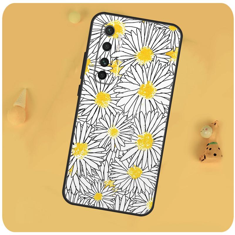 Daisy Flower Cover For Xiaomi 14 Ultra 13 15 11T 12T 13T 14T Pro POCO X6 Pro X3 X5 F5 F6 M6 X7 Pro Case