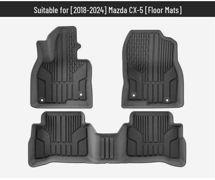 Mazda CX-5 (2017-2024) Custom TPE Floor Mats & Trunk Liner