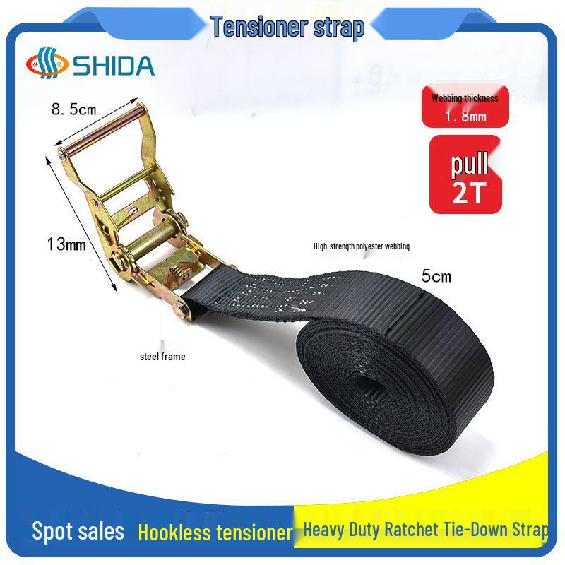 High-Strength Polyester Ratchet Cargo Straps for Packaging and Tensioning
