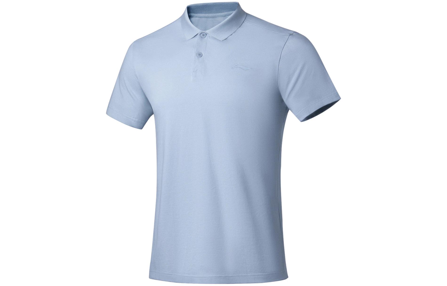 Li Ning Polo Shirt Men s Celestial Blue APLU253-5 L