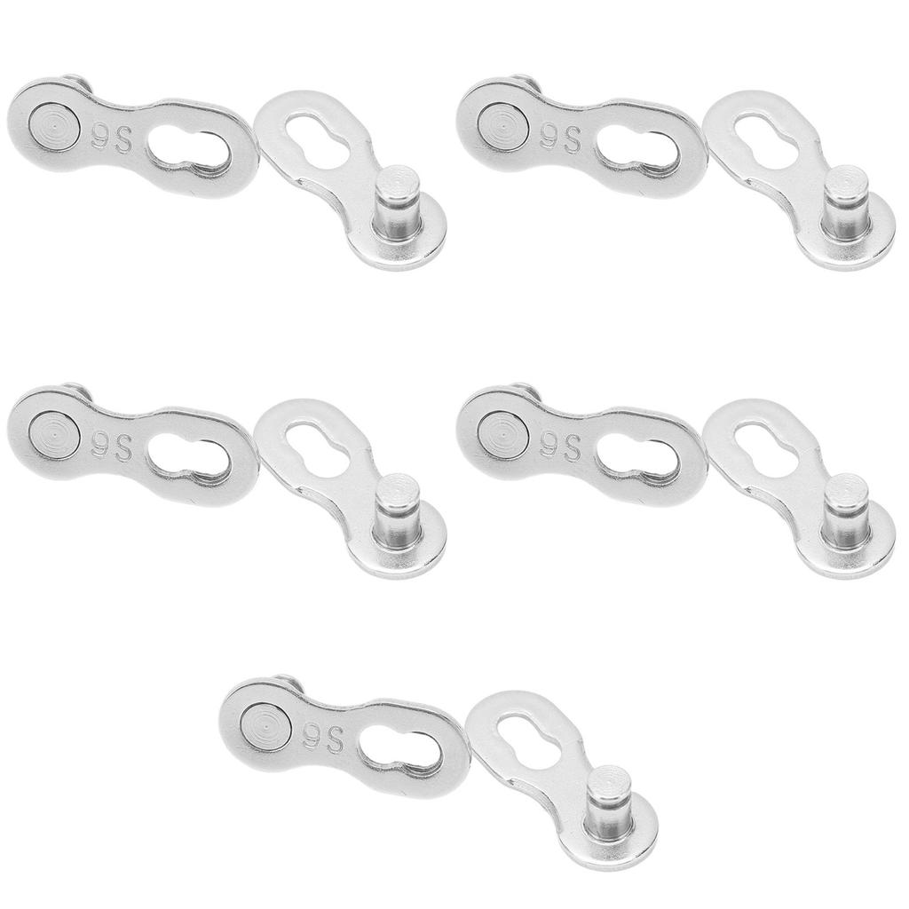 5pairs Bicycle Missing Link Rustproof Steel Quick Release Link Corrosion Resistant Easy Installation Bike Chain Link