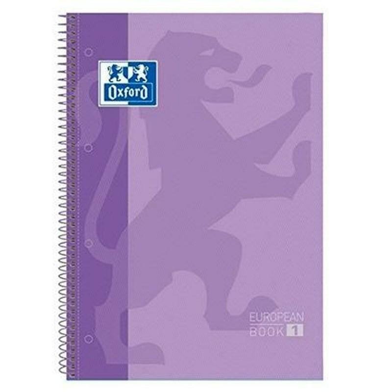 Oxford Oxford European Book Mauve A4 Notebook 5 Pieces