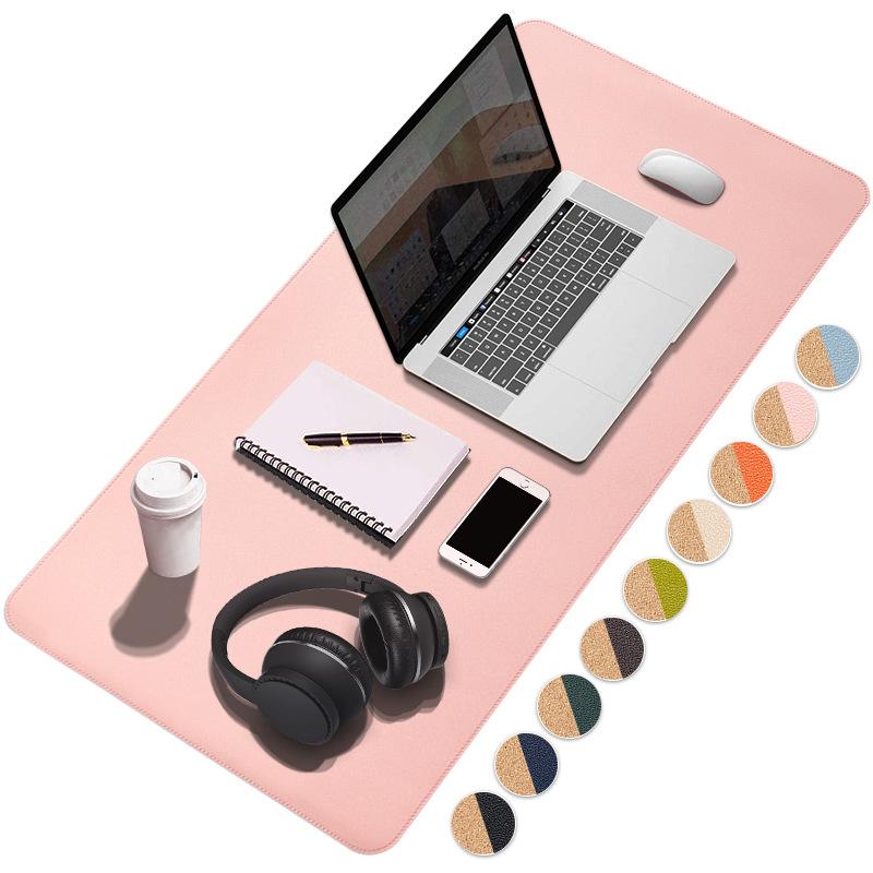 Buy Large Size Office Desk Protector Mat PU Leather Waterproof Mouse