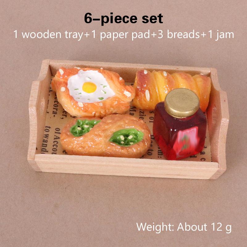 

1:12 кукольных домиков Миниатюрная еда Игровая кухня Моделирование Хлебница Модель Джема Декор Игрушка Кукольный Дом Аксессуары