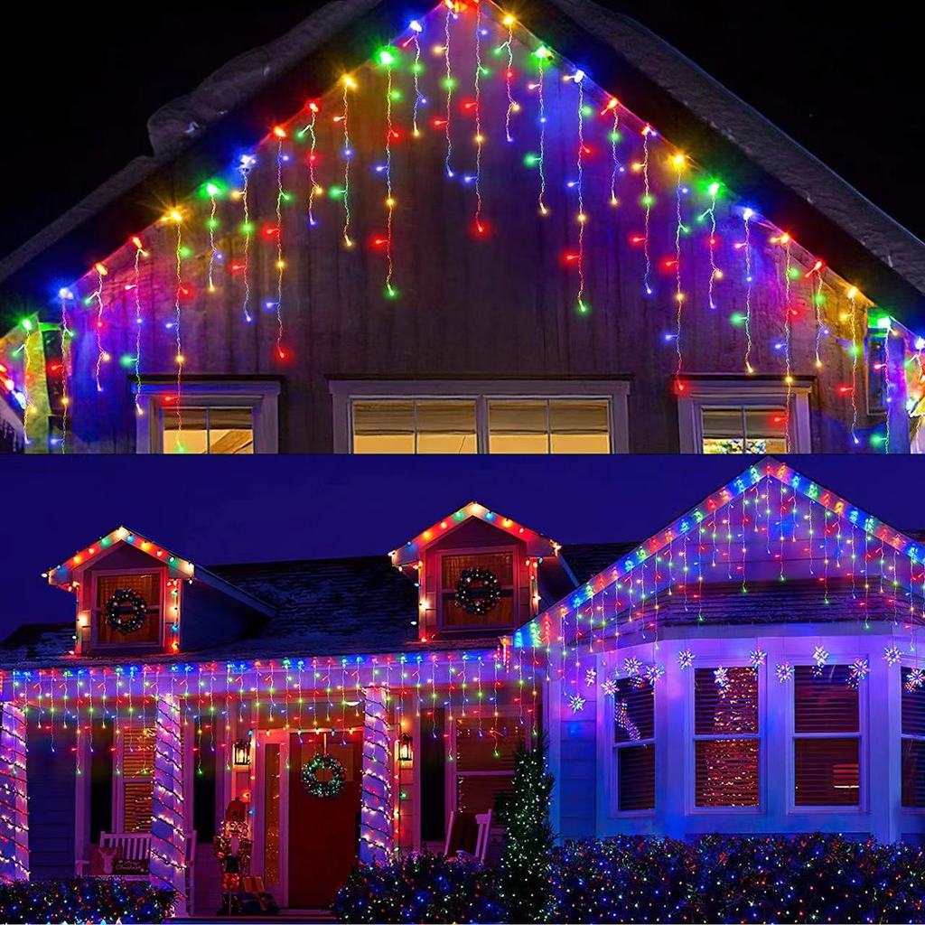 Gipskraut-Stil Solar-Lichterkette mit blinkenden Sternen für Weihnachts- und Hochzeitsdekoration