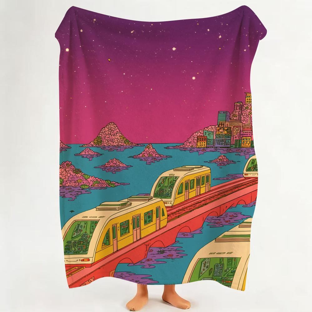 Literature R Revelation o of t the F Future Throw Flannel Throw Blanket Suitable for Sofa Living Room Bedroom 75cmx90cm
