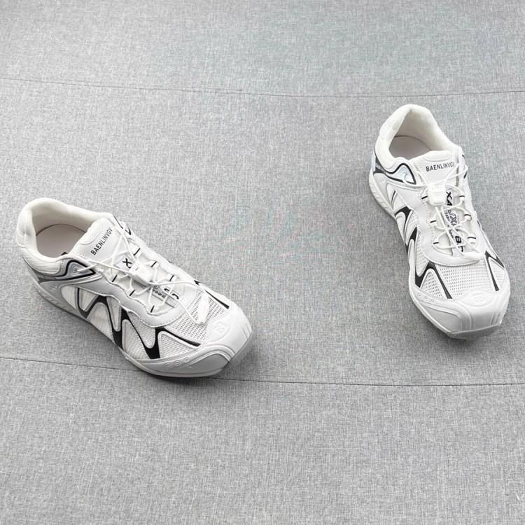 Soft leather single mesh hollow breathable non-slip sole running shoes women's new soft-sided sports and leisure shoes in summer 2025