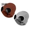 Warm Hat for Most Head Sizes 2Pcs Fleece Lined Hats with Goggles, Winter Knit Thermal Headwear Hiking And Commuting Hats, Windproof Skiing Caps