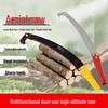 Double Hook High Branch Pruning Saw with Three-Sided Teeth for Garden and Tree Logging