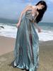 Women's Bohemian French-Style Summer Travel Dress - Elegant Beach & Vacation Wear