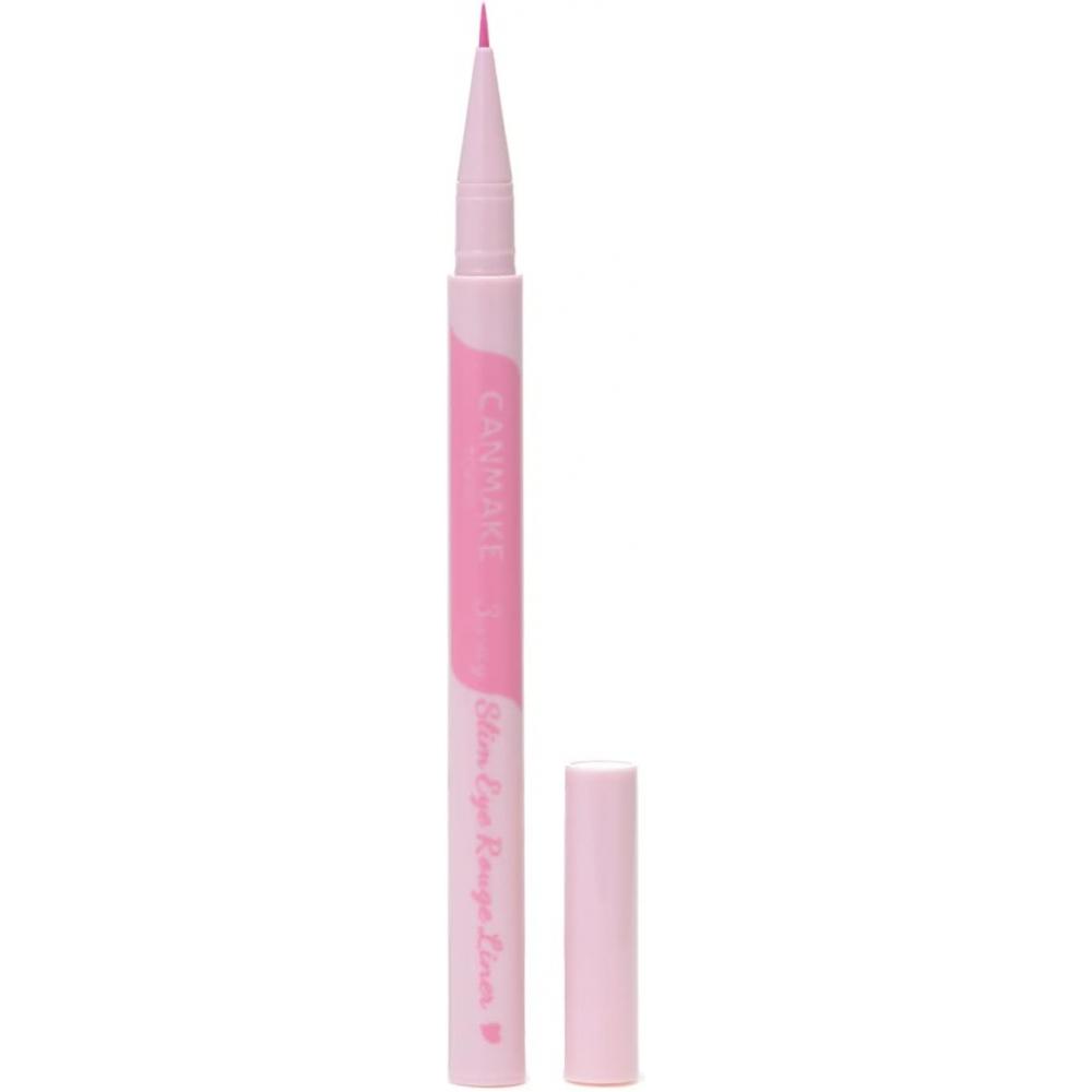 Canmake Pencil 3 Way Slim Eye Rouge Liner 03 Icy Pink 0.67ml Tear Bag Double Emphasizing Scarlet Liner 03 Icy Pink