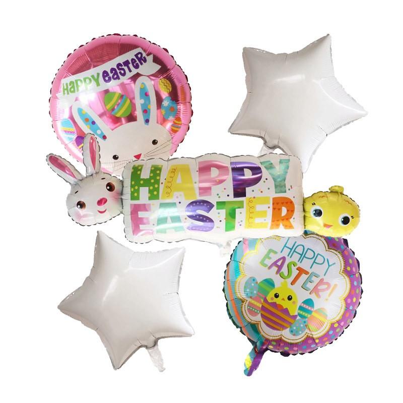 1/5 Stück Osterballons Partyzubehör Niedlicher Hase Osterballons Frühlingsthema Osterhase Geburtstagsfeier Dekoration
