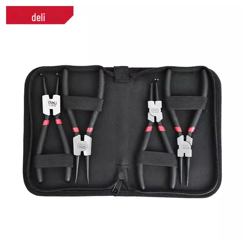 Deli Japanese Snap Ring Plier 4-Piece Set
