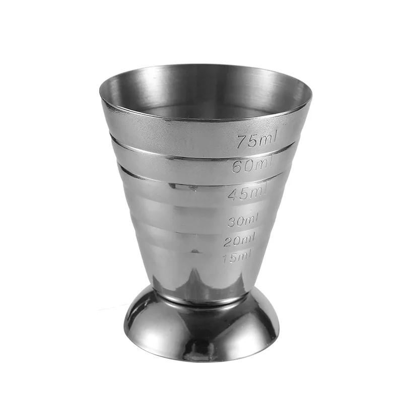 75 мл нержавеющая сталь мерный стакан коктейльный инструмент бар аксессуары для смешанных напитков 3 в 1 коктейльный инструмент бар джиггер стакан