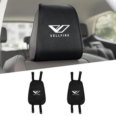 Sada 2 poťahov na opierku hlavy Vellfire s ventilačnými otvormi pre pohodlnú krk Kompatibilné s dizajnom série 40 30 a 20 pre jednoduchú inštaláciu