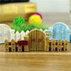 Microlandscape Fence Wood Fence DIY Resin Design Process Miniature Fairy Garden Hut Landscape
