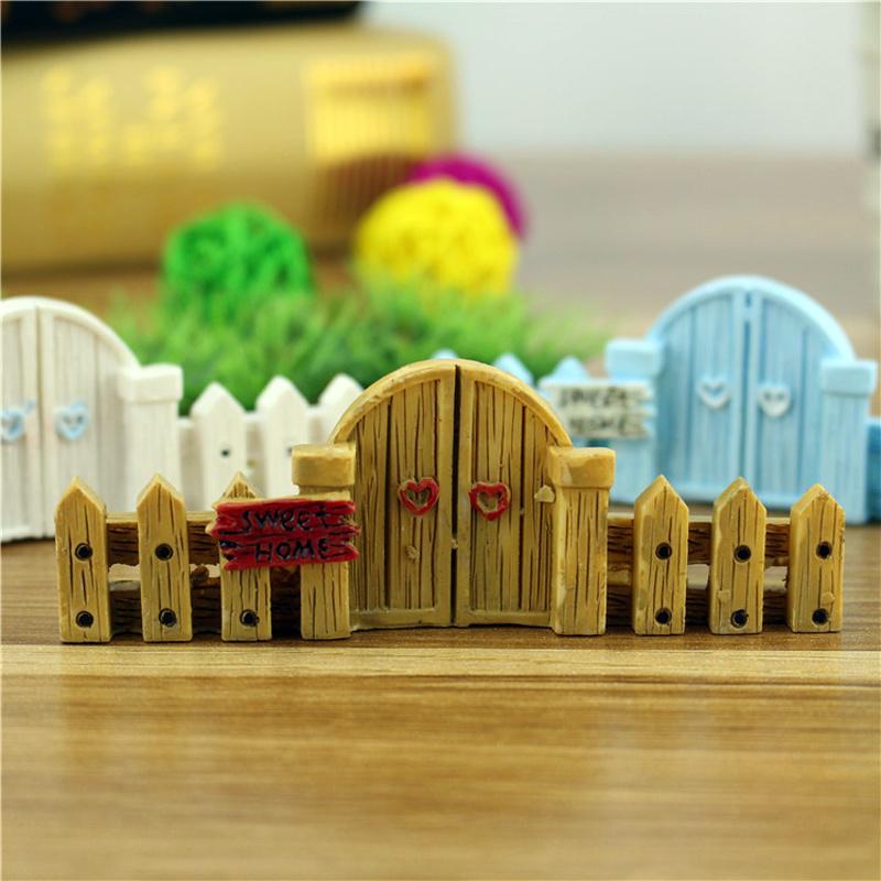 Microlandscape Fence Wood Fence DIY Resin Design Process Miniature Fairy Garden Hut Landscape