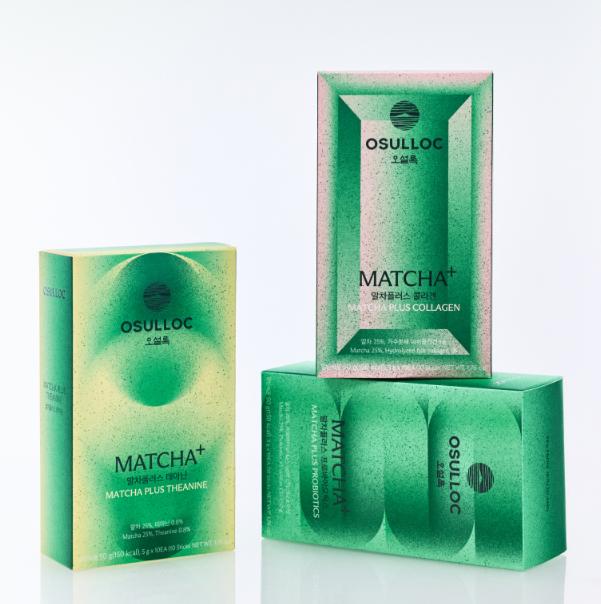 OSULLOC Matcha Plus Theanine 10 Sticks Relaxing Focus Green Tea Supplement