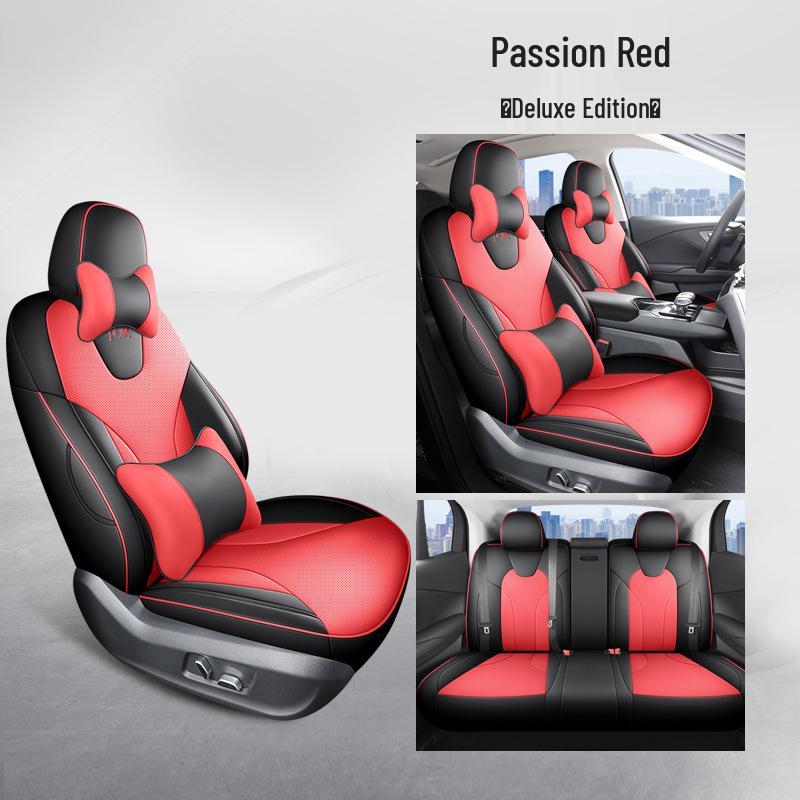 New Model Full Leather Car Seat Cushion for Hongqi EQM5 - Universal Fit, All-Season Use, Five-Seater